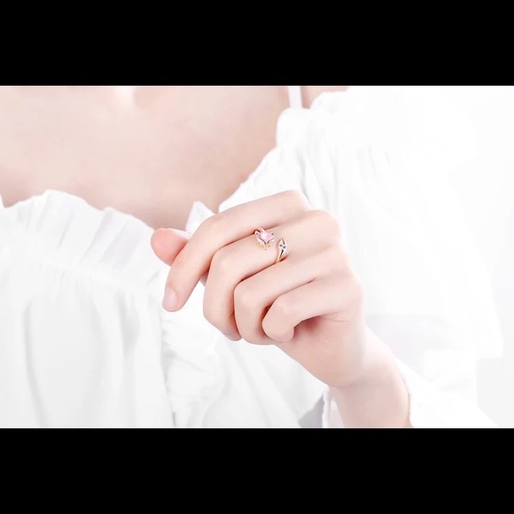 🔥on sale🔥925 Sterling Sliver Fox Adjustable Ring - Picture 9 of 11